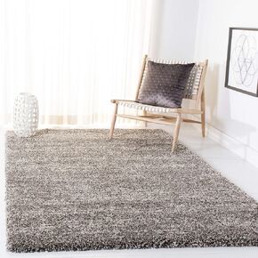 SAFAVIEH Hudson Shag Collection Runner Rug - 2'3" x 8', Grey & Ivory, Modern Abstract Design, Non-Shedding & Easy Care, 2-inch Thick Ideal for High Traffic Areas in Living Room, Bedroom (SGH297F)