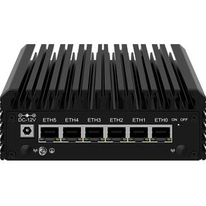 Firewall Micro Appliance, 6 Ports Inter N100 Quad Core Mini PC, Inter I226-V 2.5G NIC, Support AES-NI Router PC VPN Barebones, 8GB RAM 128GB SSD in Kuwait