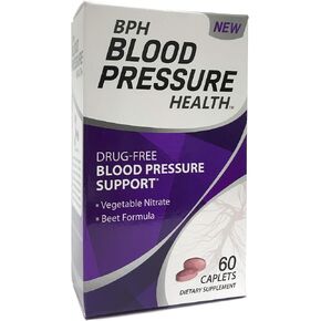 Blood Pressure Health Maintenance Dietary Supplement Caplets, Purple, Beetroot, 60 Count in Saudi Arabia