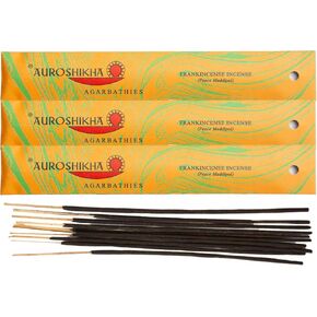 Auroshikha Marbling Frankincense Incense 10 Sticks (10 Pack - Total of 100 gram)
