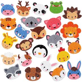 sinceroduct 5D DIY Kids Animal Diamond Painting Stickers Beginner Diamond Painting Kits, Digital Diamond Paint