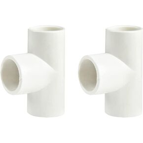 5pcs 1.5In 3-way Tee Elbow PVC Pipe Fittings Coupling Adapter-(Socket x Socket x Socket) Schedule 40, Easy to Install, and High Tensile for Home or Industrial Use pack of 5(5, 1 1/2")