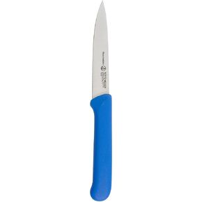 Messermeister Petite Messer 4" Spear Point Parer with Matching Sheath, Blue - German 1.4116 Stainless Steel & Ergonomic Handle - Lightweight, Rust Resistant & Easy to Maintain