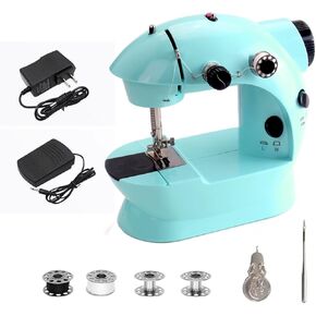 Mini Sewing Machine for Beginners, Easy Portable Sewing Machine for Kids Lightweight, Small Household Electric Handheld Sewing Upgraded Portable Household Kids Beginners Travel Div (6 * 7)