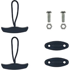2/4/8 Pack Kayak Handles Replacement Kayak Accessories with Cord and Pad Eyes Screws