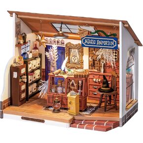 Rolife DIY Miniature Dollhouse Kit, Build 9.6" Greenhouse Diorama Kit Building Set with LED Room Hobby Craft for Aduls Uniue Gifts for Teens (Dreamy Garden)