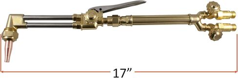 SÜA - Medium Duty Oxy-Fuel Torch with Check Valves, Cutting, Heating and Welding Tips (Acetylene) - Compatible with Victor in Saudi Arabia