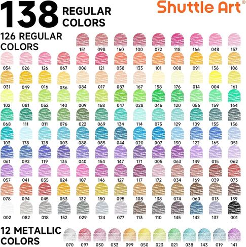 80 Colored Pencils, Shuttle Art Soft Core Coloring Pencils with Coloring Book, Sketch Pad and Sharpener, Premium Color Pencils for Adult Coloring, Sketching and Drawing, Art Supplies for Kids & Adults in Kuwait