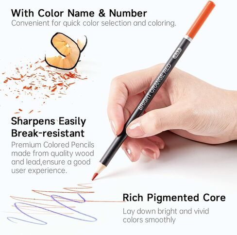 80 Colored Pencils, Shuttle Art Soft Core Coloring Pencils with Coloring Book, Sketch Pad and Sharpener, Premium Color Pencils for Adult Coloring, Sketching and Drawing, Art Supplies for Kids & Adults in Kuwait