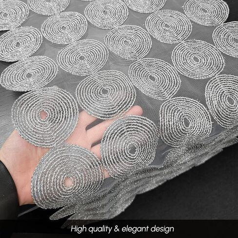 Elegant Comfort Embroidery Misho Runner-Dresser Scarf for Home Room Crochet Tabletop, Kitchen Dining Table Decoration for Indoor and Outdoor, 16 X 54 Inch, Gray in Kuwait