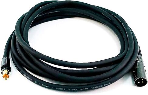 Monoprice 104779 15-Feet Premier Series XLR Male to RCA Male 16AWG Cable in Kuwait