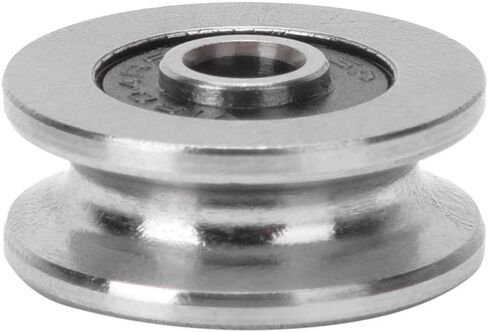 V Groove Ball Bearing, 10pcs V1804 Track Roller Bearing Guide Rail Bearing, 4mm ID, 18mm OD, for Motor, Toys, Model, Instrument and Meter, Communication Equipment in Saudi Arabia