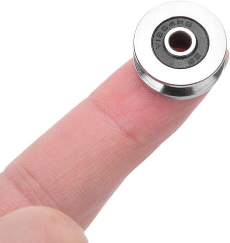 V Groove Ball Bearing, 10pcs V1804 Track Roller Bearing Guide Rail Bearing, 4mm ID, 18mm OD, for Motor, Toys, Model, Instrument and Meter, Communication Equipment in Saudi Arabia