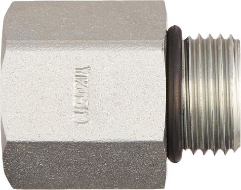 Brennan Industries 6410-08-08-O Steel Straight Reducer, 3/4"-16 SAE ORB x 3/4"-16 SAE ORB Thread, Male O-Ring Boss x Female O-Ring Boss in Saudi Arabia