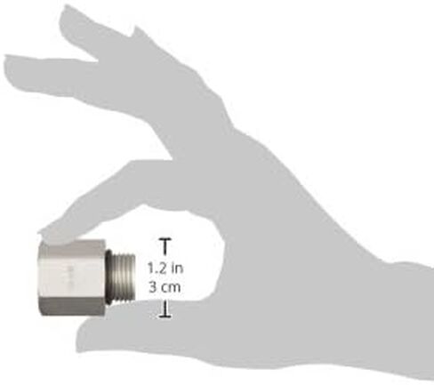 Brennan Industries 6410-08-08-O Steel Straight Reducer, 3/4"-16 SAE ORB x 3/4"-16 SAE ORB Thread, Male O-Ring Boss x Female O-Ring Boss in Saudi Arabia
