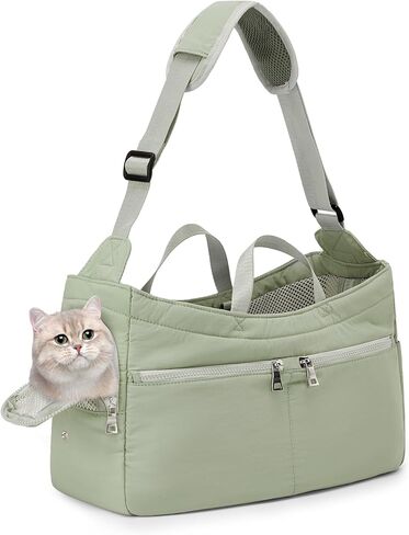 Dog Carrier Pet Bag Holds Up to 20lbs，Cotton Bag with Soft-Sided，Dog and Cat Carriers for Cats and Small Dogs，Carrier Airline Approved Pet Bag,Beige in Kuwait