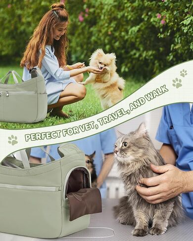 Dog Carrier Pet Bag Holds Up to 20lbs，Cotton Bag with Soft-Sided，Dog and Cat Carriers for Cats and Small Dogs，Carrier Airline Approved Pet Bag,Beige in Kuwait