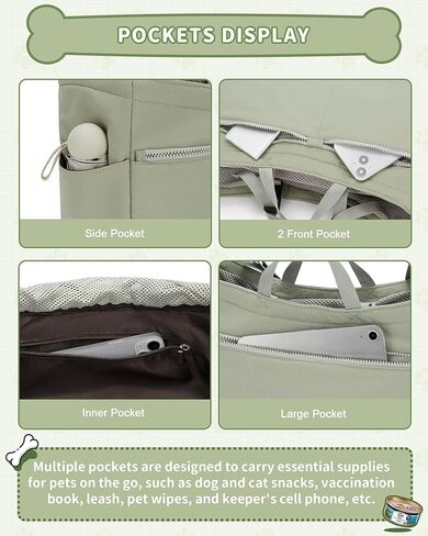 Dog Carrier Pet Bag Holds Up to 20lbs，Cotton Bag with Soft-Sided，Dog and Cat Carriers for Cats and Small Dogs，Carrier Airline Approved Pet Bag,Beige in Kuwait