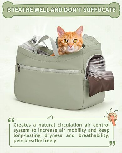 Dog Carrier Pet Bag Holds Up to 20lbs，Cotton Bag with Soft-Sided，Dog and Cat Carriers for Cats and Small Dogs，Carrier Airline Approved Pet Bag,Beige in Kuwait