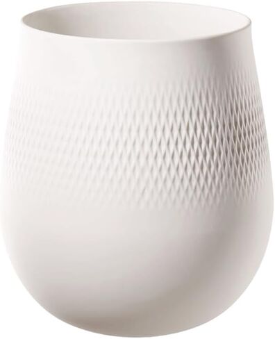 Villeroy & Boch Collier Noir Tall Vase : Carre, 4.5 in, Black in Saudi Arabia