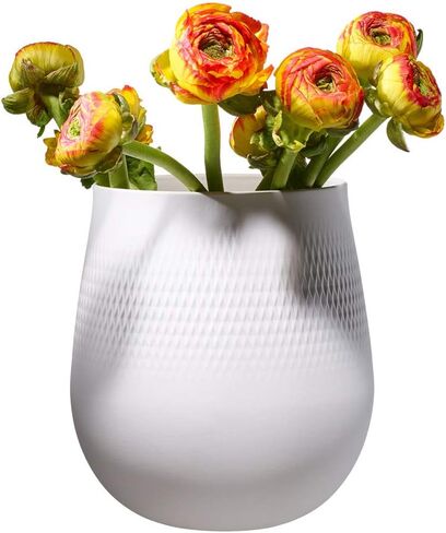 Villeroy & Boch Collier Noir Tall Vase : Carre, 4.5 in, Black in Saudi Arabia