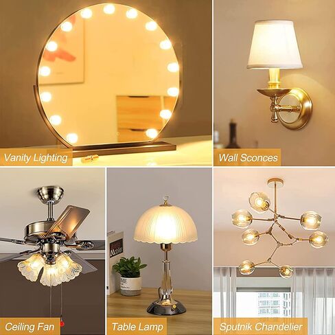 Dimmable E26 led Bulb 6W Equal 60 watt Vintage LED Edison Bulb AC120V A15 LED Bulb for Ceiling Fan Light Bulbs,Appliance Bulb and Refrigerator Light Bulb 600LM Clear Medium 6Pack (Soft white 3000k) in Saudi Arabia