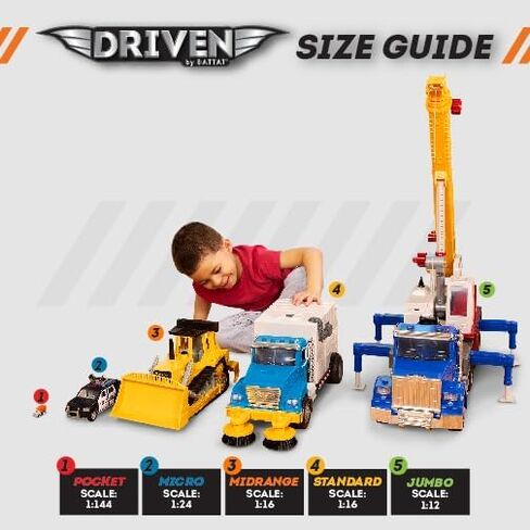 Driven by Battat – Turbocharge Pullback Vehicles – Toy Set with 4 Cars – Race Car Toys and Playsets for Kids – Toy Pull-Back Cars – 3 Years + – Turbocharge - Stock Cars (4 Pack) in Kuwait