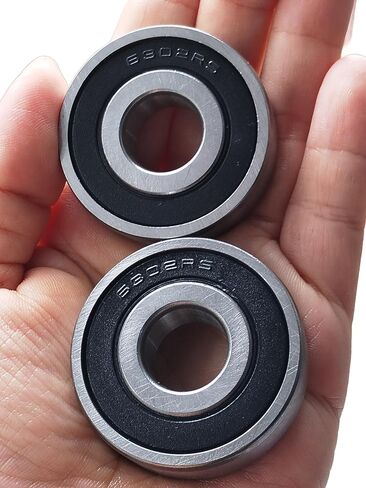 6302-2RS Double Rubber Seal Bearings 15x42x13mm, Pre-Lubricated and Stable Performance and Cost Effective, Deep Groove Ball Bearings in Kuwait