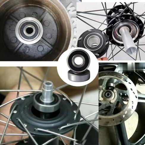 6302-2RS Double Rubber Seal Bearings 15x42x13mm, Pre-Lubricated and Stable Performance and Cost Effective, Deep Groove Ball Bearings in Kuwait