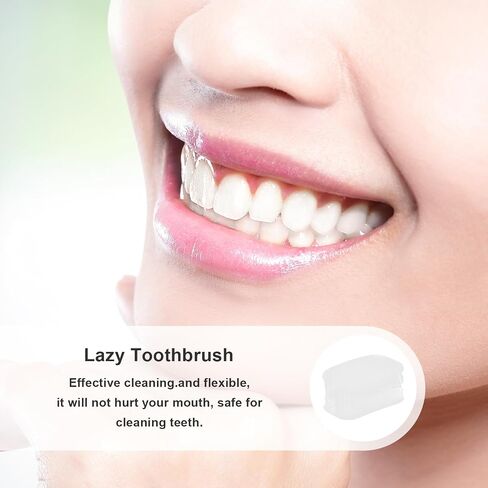 EXCEART Lazy Toothbrush Silicone Soft Chewable Toothbrushes Portable Travel Toothbrush Hands-Free Teeth Whitening Toothbrush Denture Cleaning Tablets,Denture Cleaner,Infant Tongue Cleaner Newborn in Saudi Arabia