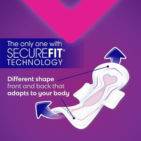 Saba, Buenas Noches بين عشية وضحاها، فوط صحية طويلة للغاية مع أجنحة، 20 قطعة in Kuwait