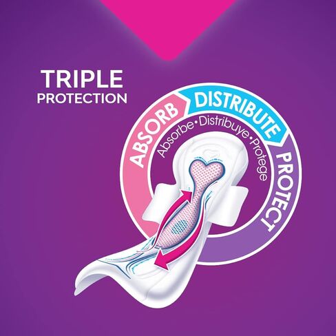 Saba, Buenas Noches بين عشية وضحاها، فوط صحية طويلة للغاية مع أجنحة، 20 قطعة in Kuwait