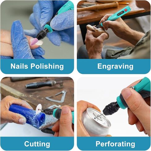 اف بي فيرا قلم نقش 20 واط مع 44 لقمة، اداة نقش كهربائية لاسلكية متعددة الوظائف بمنفذ USB لتصنع بنفسك وتلميع المجوهرات والزجاج والحجر والمعادن والبلاستيك والخشب in Kuwait