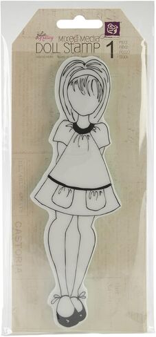 Prima Marketing DOLL9-10204 Mixed Media Doll Cling Rubber Stamps, Borders in Kuwait