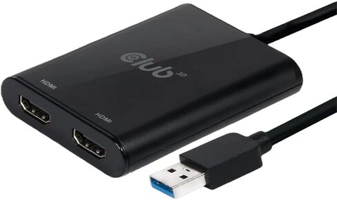 Club3D CSV-1474 USB 3.2 Gen1 Type A to HDMI Dual Monitor 4K60Hz in Saudi Arabia