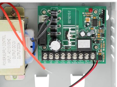 Ares Vision 12v 5 AMP محول إمداد الطاقة الاحتياطية لأجهزة التحكم في الوصول مثل الأقفال المغناطيسية، والضربات الكهربائية، ومسامير الإسقاط الآلية (12V 5A w/Backup) in Kuwait