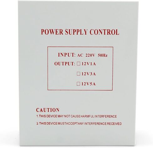 Ares Vision 12v 5 AMP محول إمداد الطاقة الاحتياطية لأجهزة التحكم في الوصول مثل الأقفال المغناطيسية، والضربات الكهربائية، ومسامير الإسقاط الآلية (12V 5A w/Backup) in Kuwait