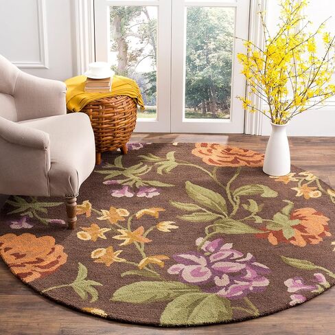 مجموعة SAFAVIEH Blossom مقاس 2'6" x 4' عاجي/متعدد BLM788B سجادة مصنوعة يدويًا من الصوف الفاخر مزين بالزهور in Saudi Arabia