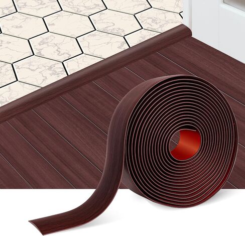 Floor Transition Strip Floor Cover Strips Self Adhesive Flooring Transitions Laminate Floor Strip 2" Wide Vinyl Floor Flat Divider Strip Elegant Wood Grain Design (5cm, 6.56Ft, Gray) in Saudi Arabia