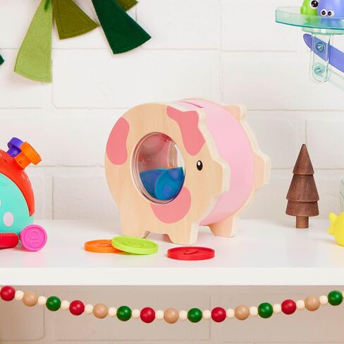 Battat Education – Piggy Bank for Kids – Educational Pig Toy – Developmental Playset – Fine Motor Skills – 18 Months + – Save & Count Piggy Bank in Kuwait