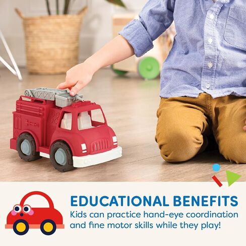 Battat- Wonder Wheels- Toy Excavator Truck – Digger Truck with Moveable Arm, Bucket, Cab – Construction Toy for Toddlers- Recyclable – 1 Year + in Kuwait