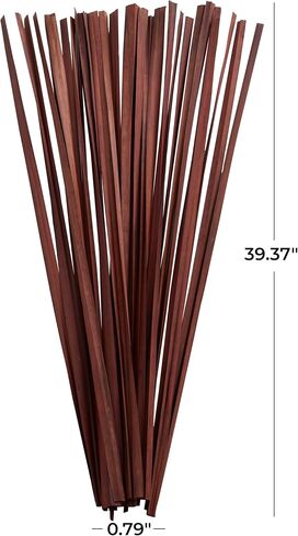 Deco 79 Dried Plant Sticks Natural Foliage, 1" x 1" x 39", Dark Brown in Saudi Arabia