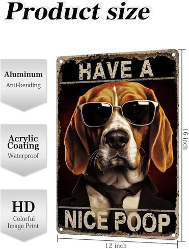 Metal Sign Golden Retriever Are You Pooping Sign Vintage Funny Sign Retro Aluminum Tin Signs for Home Farm Garden Bar Bathroom Kitchen 8x12 Inches(169) in Saudi Arabia
