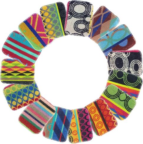 Scrub-Wow: 2 Original European Scrubbies & 1 Scrub Sponge. Non-Scratch Scouring Cleaning Pads. Heavy-Duty Reusable Household Cleaning Cloth, Safe for Teflon, Enviro-Friendly, Assorted Colors in Saudi Arabia