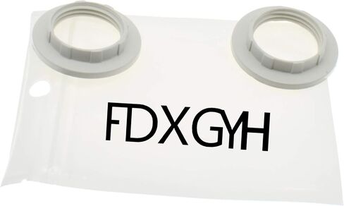 FDXGYH Lamp Shade Collar Ring 2pcs E26 Light Socket Ring Retainer Rings and Replacement Adapter(black) in Saudi Arabia