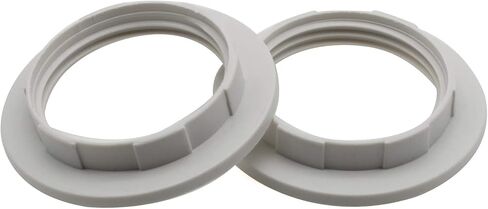 FDXGYH Lamp Shade Collar Ring 2pcs E26 Light Socket Ring Retainer Rings and Replacement Adapter(black) in Saudi Arabia