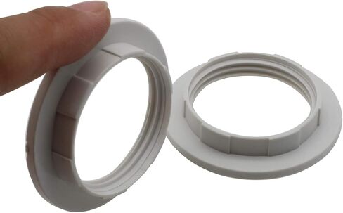 FDXGYH Lamp Shade Collar Ring 2pcs E26 Light Socket Ring Retainer Rings and Replacement Adapter(black) in Saudi Arabia