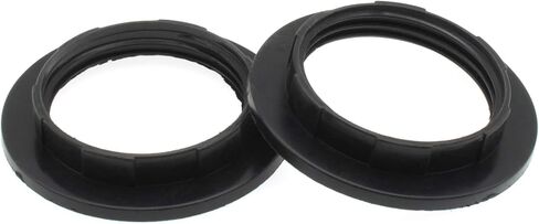 FDXGYH Lamp Shade Collar Ring 2pcs E26 Light Socket Ring Retainer Rings and Replacement Adapter(black) in Saudi Arabia