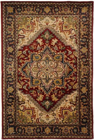 SAFAVIEH Classic Collection 9'6" x 13'6" Assorted / Red CL225A Handmade Traditional Oriental Premium Wool Area Rug in Saudi Arabia