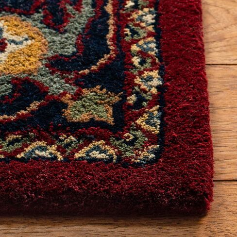 SAFAVIEH Classic Collection 9'6" x 13'6" Assorted / Red CL225A Handmade Traditional Oriental Premium Wool Area Rug in Saudi Arabia